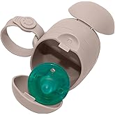 Ubbi On-The-Go Dual Pacifier Holder, Keep's Baby's Binkies Clean and Accessible, Portable for Travel, Diaper Bag Accessory Mu