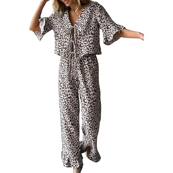 Qikegoods 1OO% Cotton 2 Pieces Victorian Nightgown Set Ladies Long