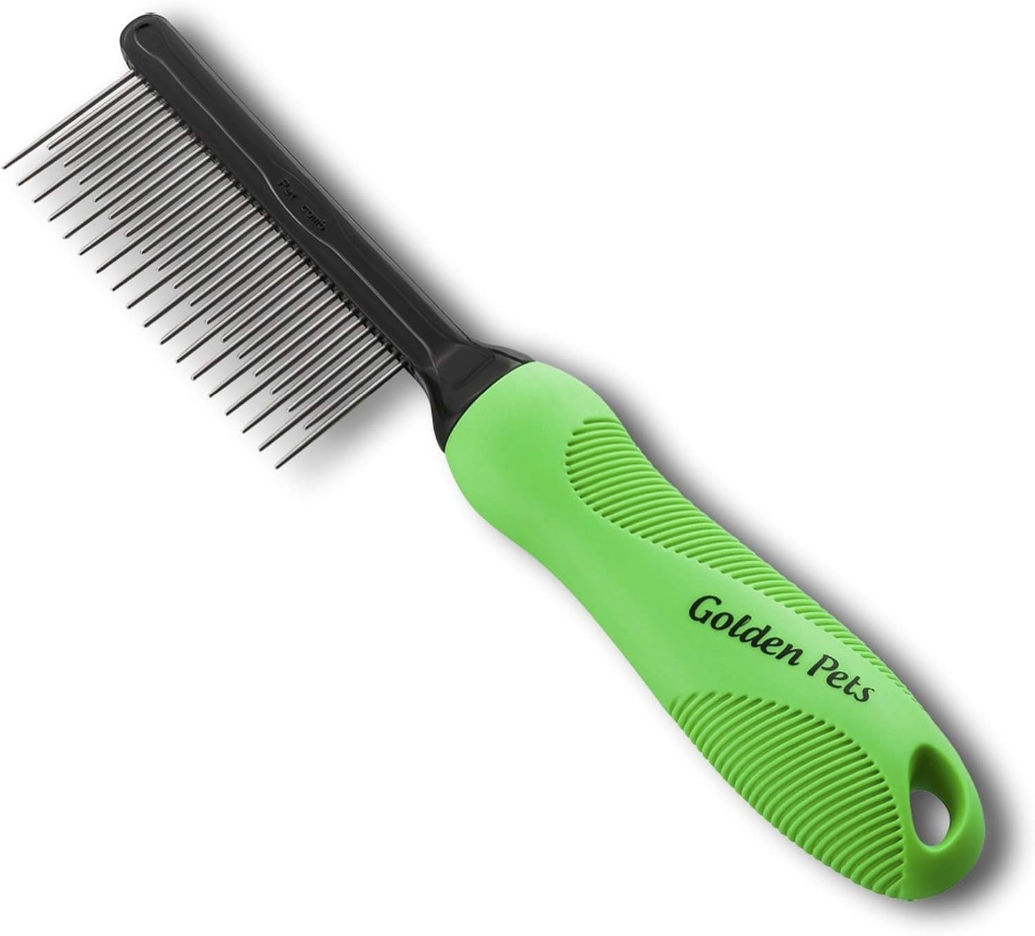 Golden Pets Fur Detangler Comb I Dog & Cat Brush Medium to Long Hair I Small - Large Animals I Easy to Clean I + Care Manual