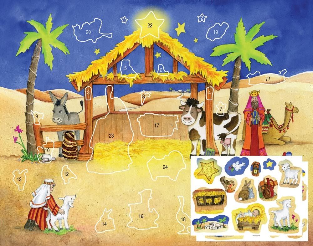 Starlit Stable Sticker Advent Calendar