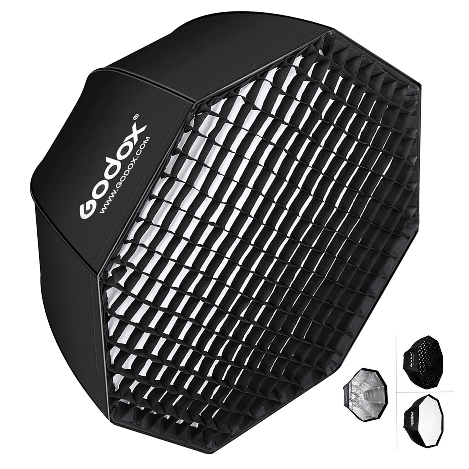 Andoer Godox SB-UE 80cm / 31.5in Portable Octagon Honeycomb Grid Umbrella Speedlite Softbox with Bowens Mount