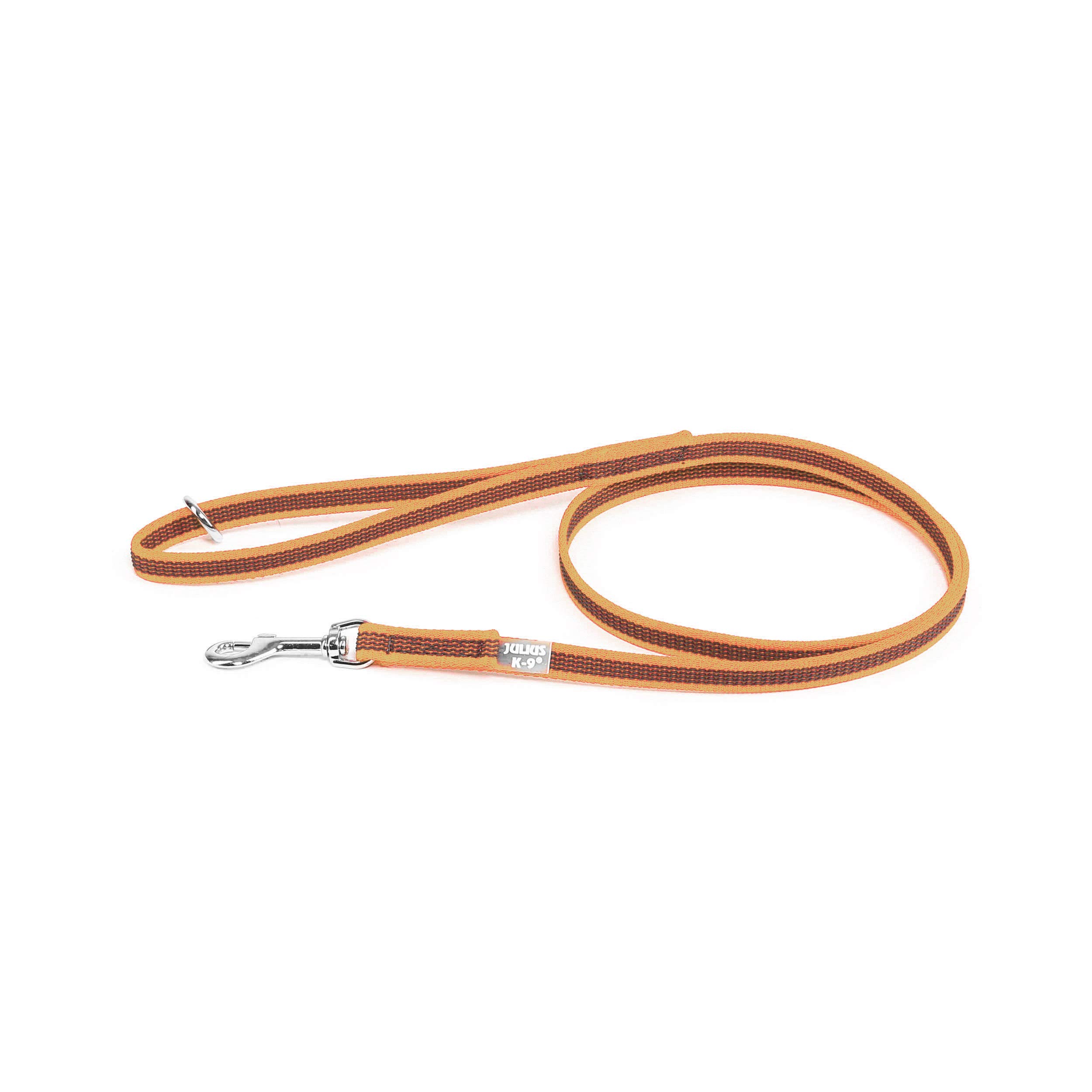 Color & Gray Super-Grip Leash with Handle, and O-Ring, 14 mm x 1,2 m, Orange-Gray