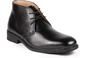 Metrocharm ML-1002 Genuine Leather Men's Lace up Oxford Dress Boots