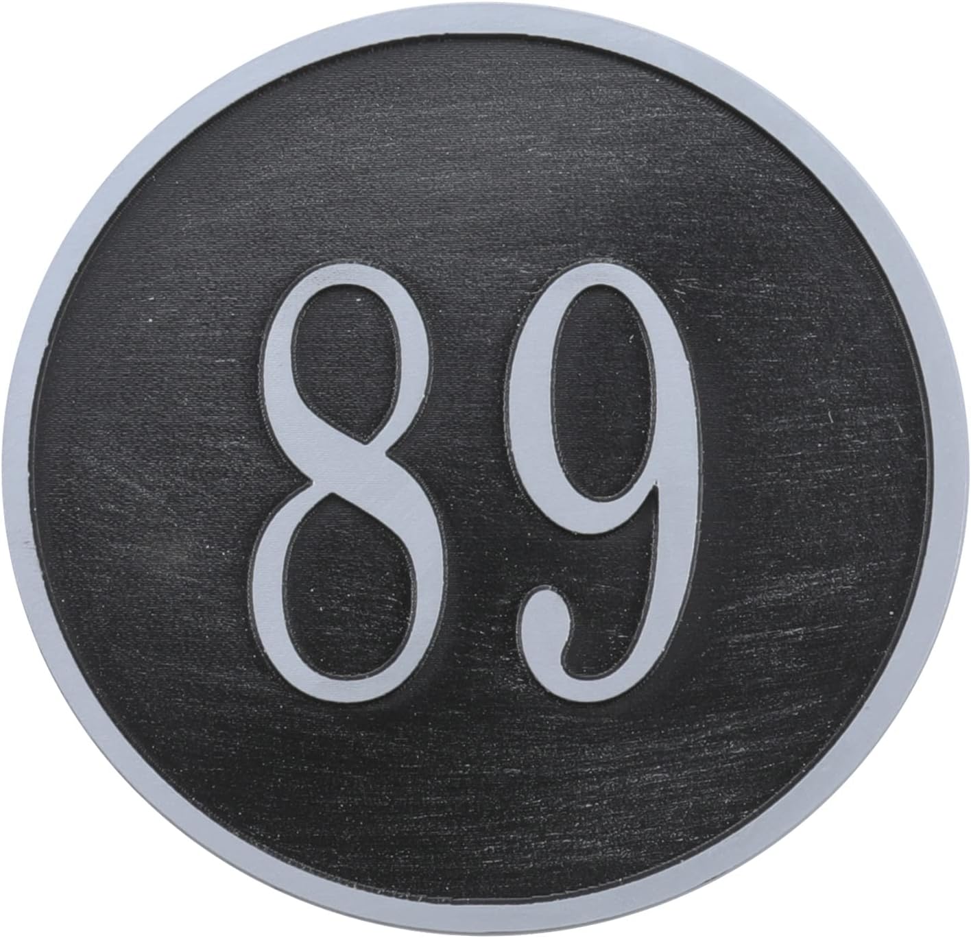 Plaques & Wall Art - Address Plaque Round - Personalized Home Address Sign House Number Plaque Sign Plate for House,Apartment,Garden,Street Brick Wall Outside - Metal and Acrylic - 6 inch Diameter
