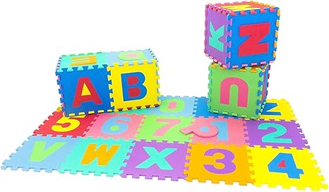 baby play mat letters numbers