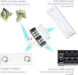 Knpwer 24Pcs Terminal Block Strip Kit 600V 15A Dual Row Screw Barrier Jumper view 3