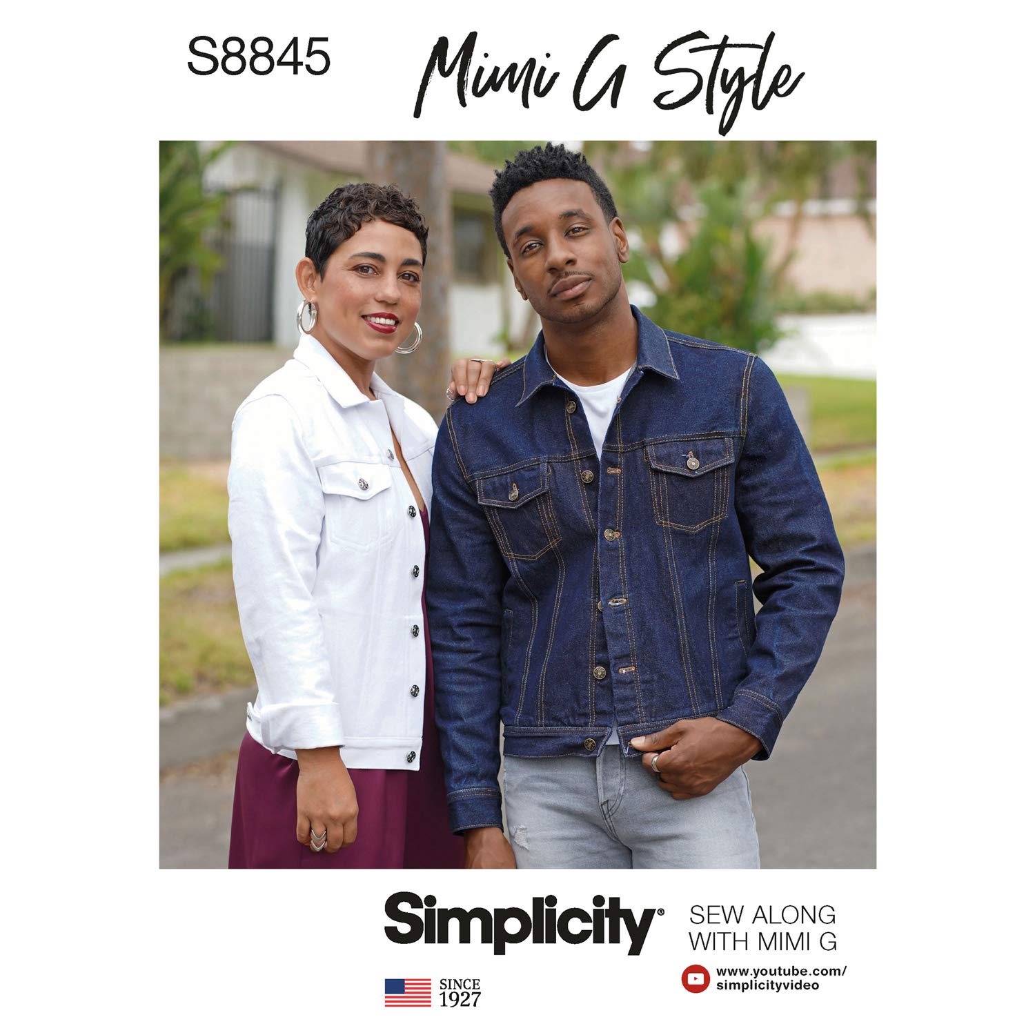Simplicity Us8845A Pattern S8845 Mimi G Jean Jacket, a (xs-S-M-L-xl) , White