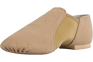 Linodes Unisex 09 Canvas Upper Slip-on Jazz Shoe for Women and Men's Dance Shoes