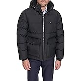 Tommy Hilfiger mens Hooded Puffer With Patch Pockets