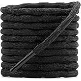 DELELE Round Hiking Boot Laces: 2 Pairs Outdoor Heavy Duty Work Shoe Laces | Wave Shape Shoelaces, Non Slip Shoestrings, for Climbing Shoes Boots