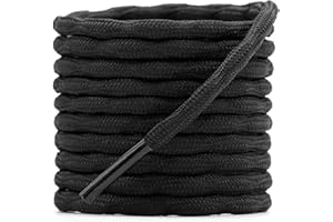 DELELE 2 Pair Round Wave Shape Non Slip Heavy Duty and Durable Outdoor Climbing Shoelaces Hiking Shoe Laces Shoestrings