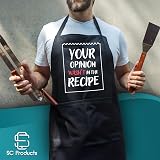 SC Products Funny Men's Apron "Mr Good Lookin' is Cookin'" 2 Pockets Gift Dad view 4