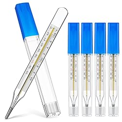 TOYANDONA 5PCS Glass Temperatures Measurement Adult