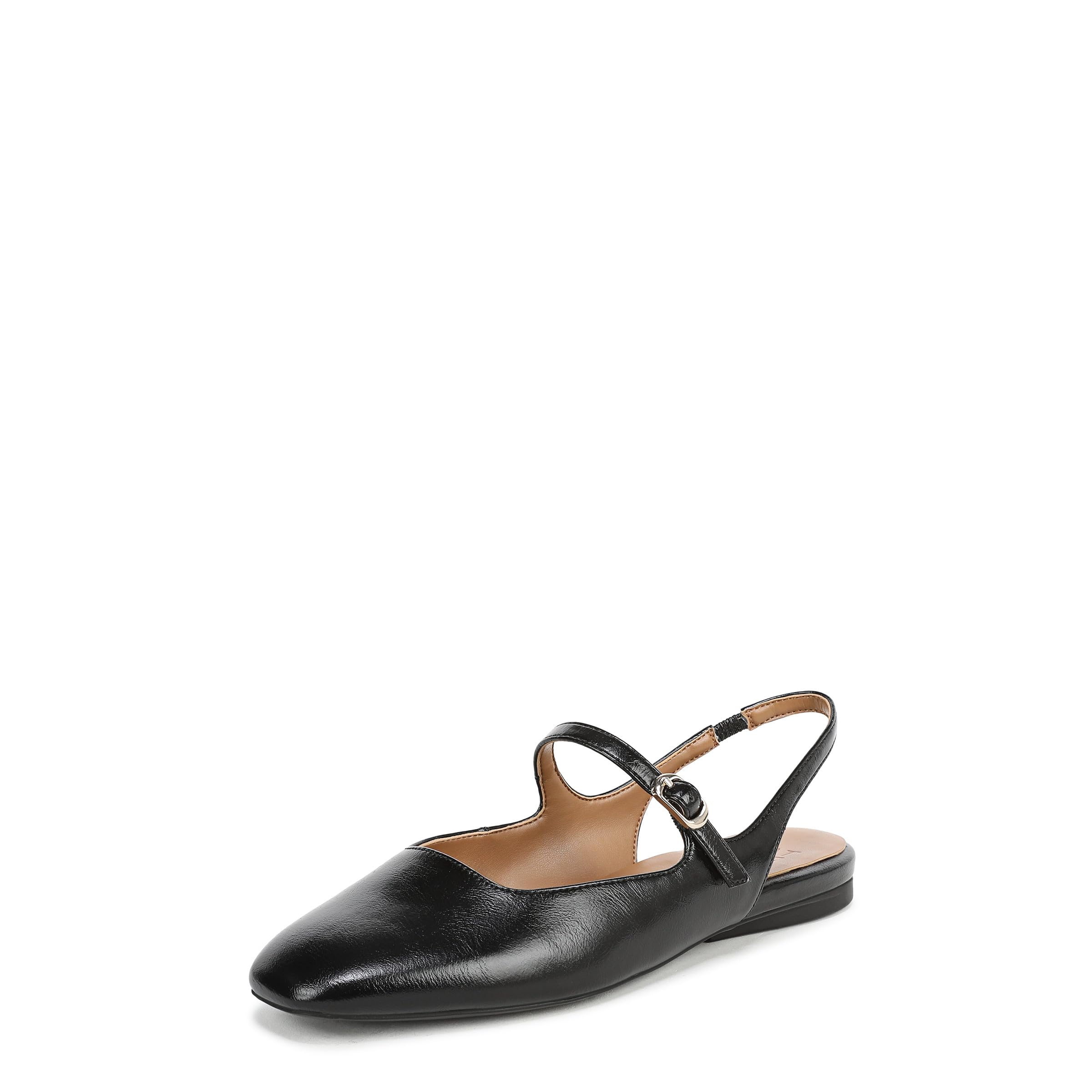 Naturalizer Women’s Anikka Mary Jane Flat Black 12 M