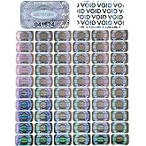 600 pcs Hologram Security Tamper evident Stickers Warranty Void Seal Labels with Unique Serial Number Genuine Authentic Tamper Proof Sticker(1X0.6 inch)