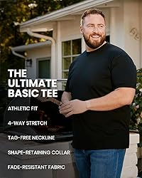 INTO THE AM Premium Men's Fitted Crew Neck Plain