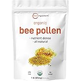 Micro Ingredients Organic Bee Pollen Granules, 1 lb | Fresh Harvest, Raw & Natural Superfood | Rich in B Vitamins, Minerals, Protein & Antioxidants | Keto, Non-GMO