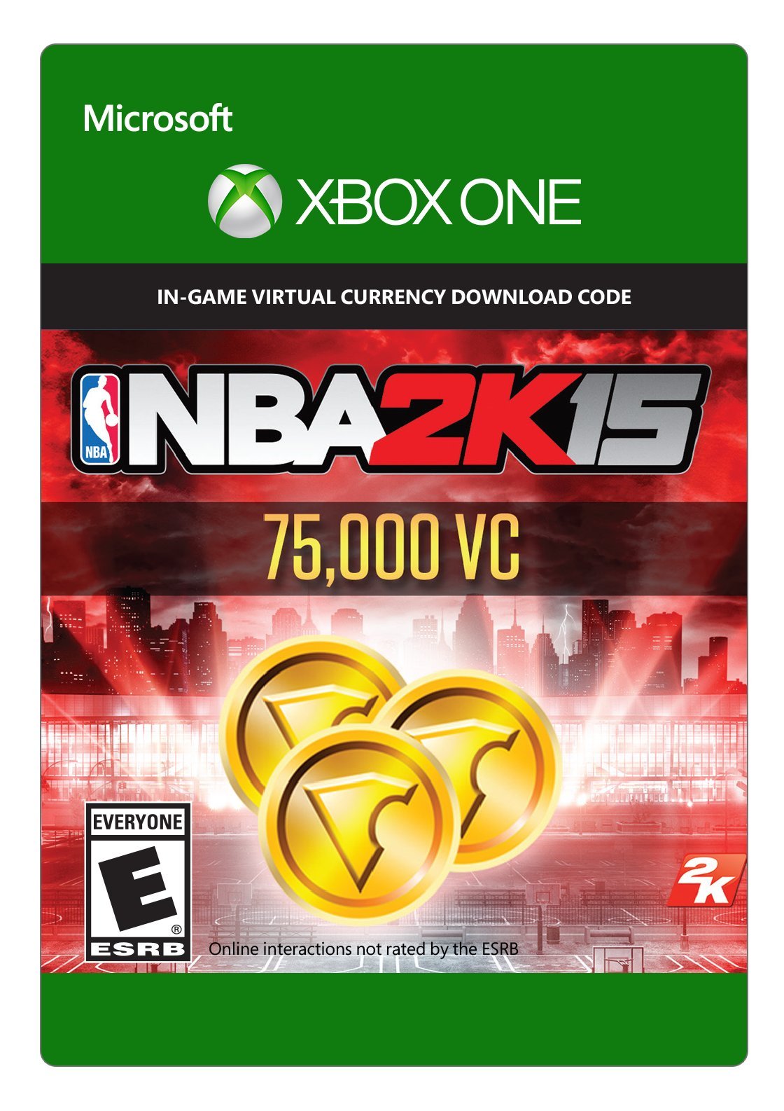 Nba Virtual Xbox NBA 2K15 75,000 Virtual Currency (Previous Game