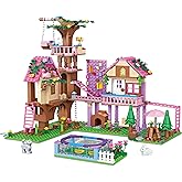 HSANHE Tree House Building Set Compatible with Friend, 756 PCS Forest House Building Kit Birthday Gift for Kids Girls Age 14+ Years(7681)