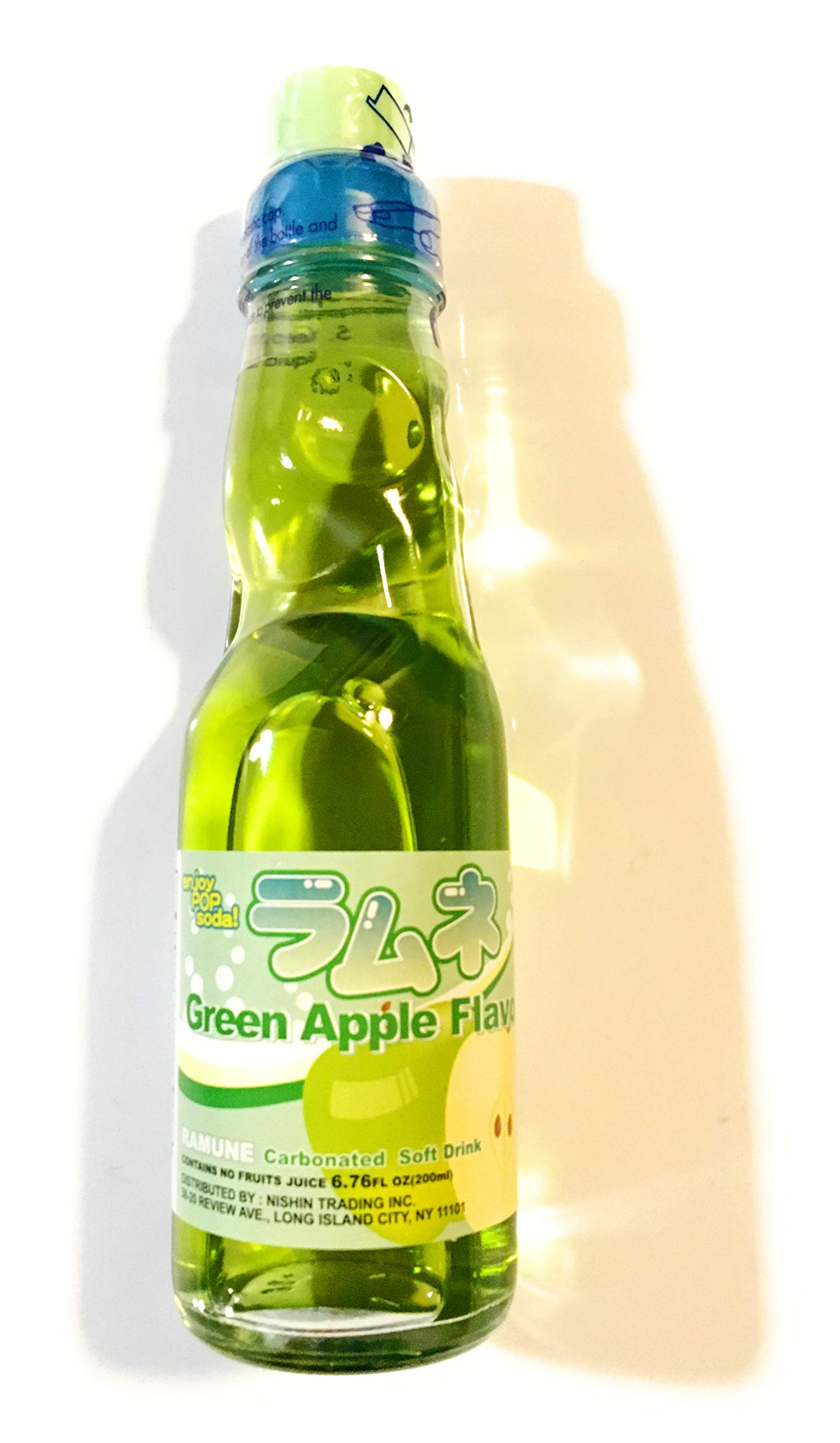 Buy Green Apple Flavor Ramune Carbonated Soft Drink 6.76 Fl Oz(6 Pack