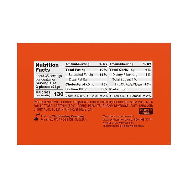 REESE’S MINIATURES MILK CHOCOLATE PEANUT BUTTER CUPS, CANDY PACKS, 0.31 OZ (105 PIECES)