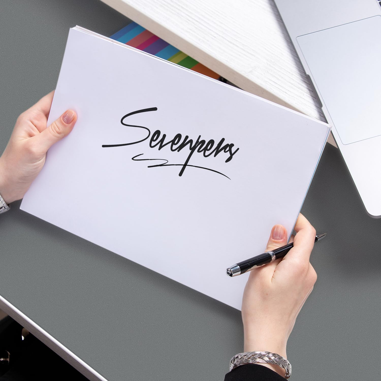 Sevenpers Schreibtischunterlage, 80x40cm office Mauspad aus PU-Leder, Leicht zu reinigende Tischunterlage, Schreibtischschutz rutschfest Unterlage für Büro, Zuhause, PC (Dunkelgrau) 6