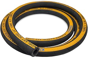 HOLDWIN Sandblast Hose 3/4" ID,1.25" OD,10 Ft Long Heavy Duty Rubber Sandblaster Hose Sandblasting Gun Sandblaster Cabinet