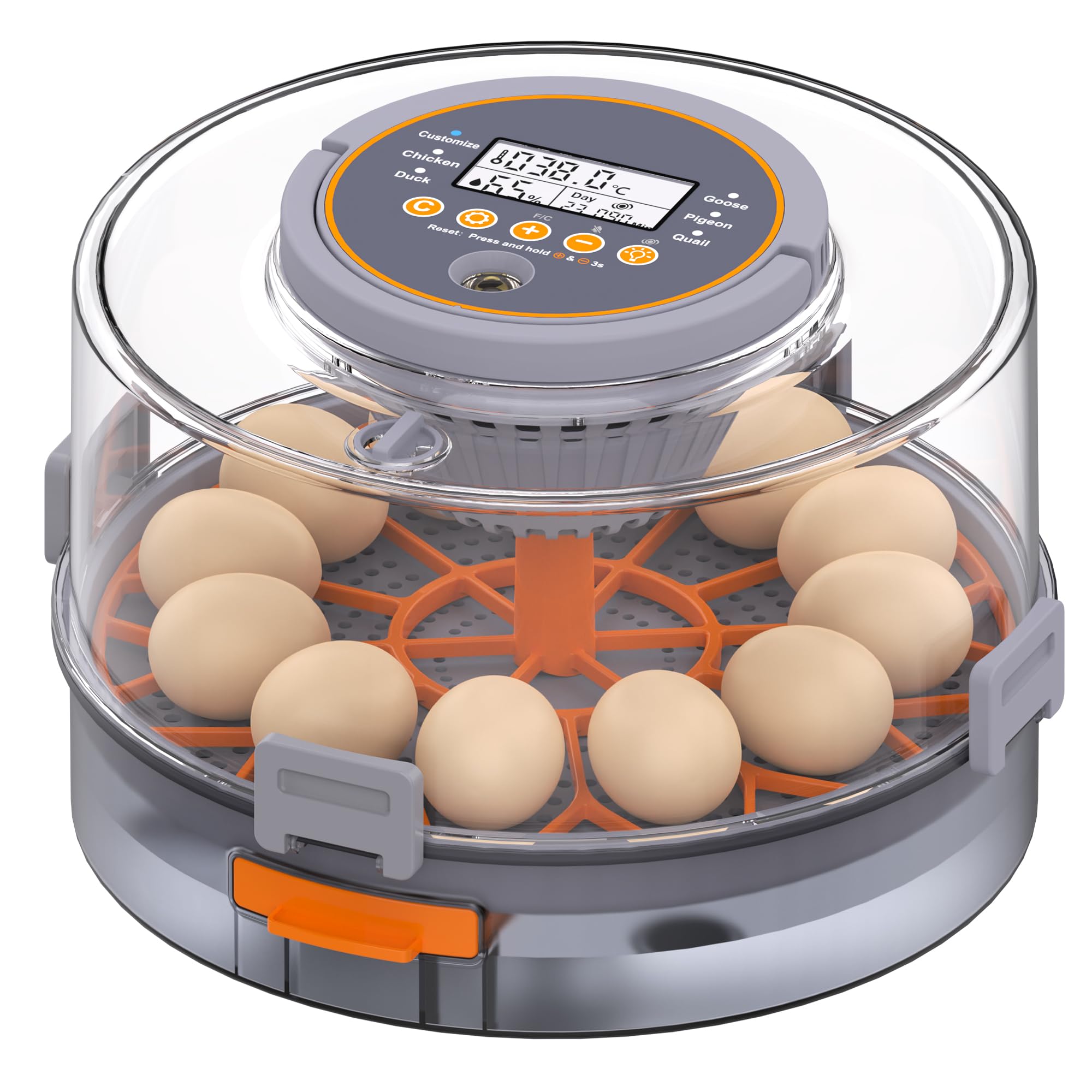 Photo 1 of 12 Egg Incubator with Automatic Egg Turning and Humidity Control, Intelligent Egg Incubator with Automatic Temp. Adjustment