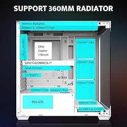 darkFlash ATX Mid-Tower PC Case, Pre-Install