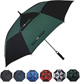 G4Free Golf Umbrella 69 Inch Windproof Double Canopy Automatic Open