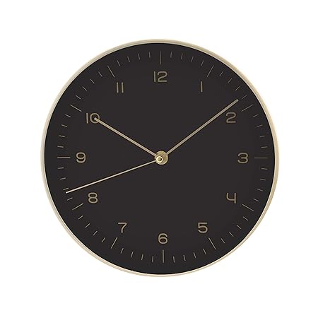 LUUK LIFESTYLE hochwertige, Schlichte Nordic Design Minimal Quarz Wanduhr mit Sekundenzeiger, Küchenuhr, Wohnzimmer Uhr, Büro