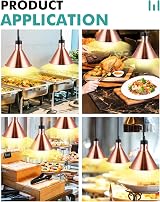 YJINGRUI Commercial Food Heat Lamp 250W Infrared Warmer Adjustable Height view 8