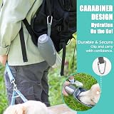 LumoLeaf 800ml Portable Dog Water Bottle Stainless Steel Grey view 3