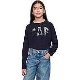 Gap Girls Sequin Logo Long Sleeve Tee