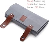 PERFEHAIR Leather Scissor Holder Pouch Case 12 Pockets Hairdresser Barber Salon view 5