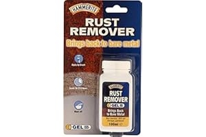 Hammerite Rust Remover Gel Blister. Non Drip Rust Remover for Metal, Rust Converter - Non Damaging to Metal Paint, Suitable for Interior and Exterior - 100ml