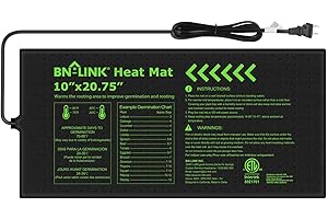 BN-LINK Durable Seedling Heat Mat for Seed Starting 10" x 20.75", Waterproof Warming Mat Plant Heating Pad for Seed Germination, Indoor Growing, Hydroponic, Greenhouse, ETL Listed