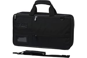 Asaya Chef Knife Bag - 28 Pockets for Knives and Kitchen Utensils - Durable Ballistic Nylon, Black Stainless Steel Hardware, 