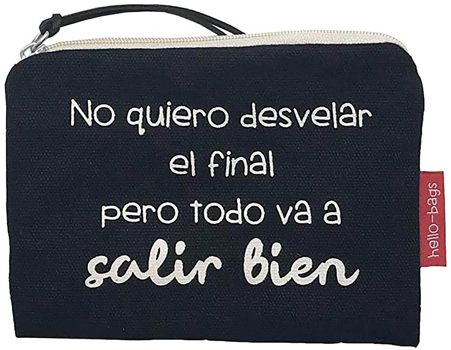 Econanos Hellobags2019 Canvas & Beach Tote Bag, 14 cm, Black (Negro)