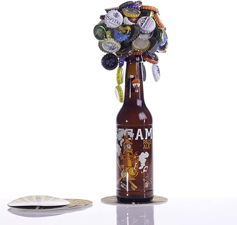 Beer Safe Cap Catcher 100 Times Crown Cap Catch Magnet Beer Game Beer Men S Gift Crown Cap Collector Magnet Amazon De Kuche Haushalt