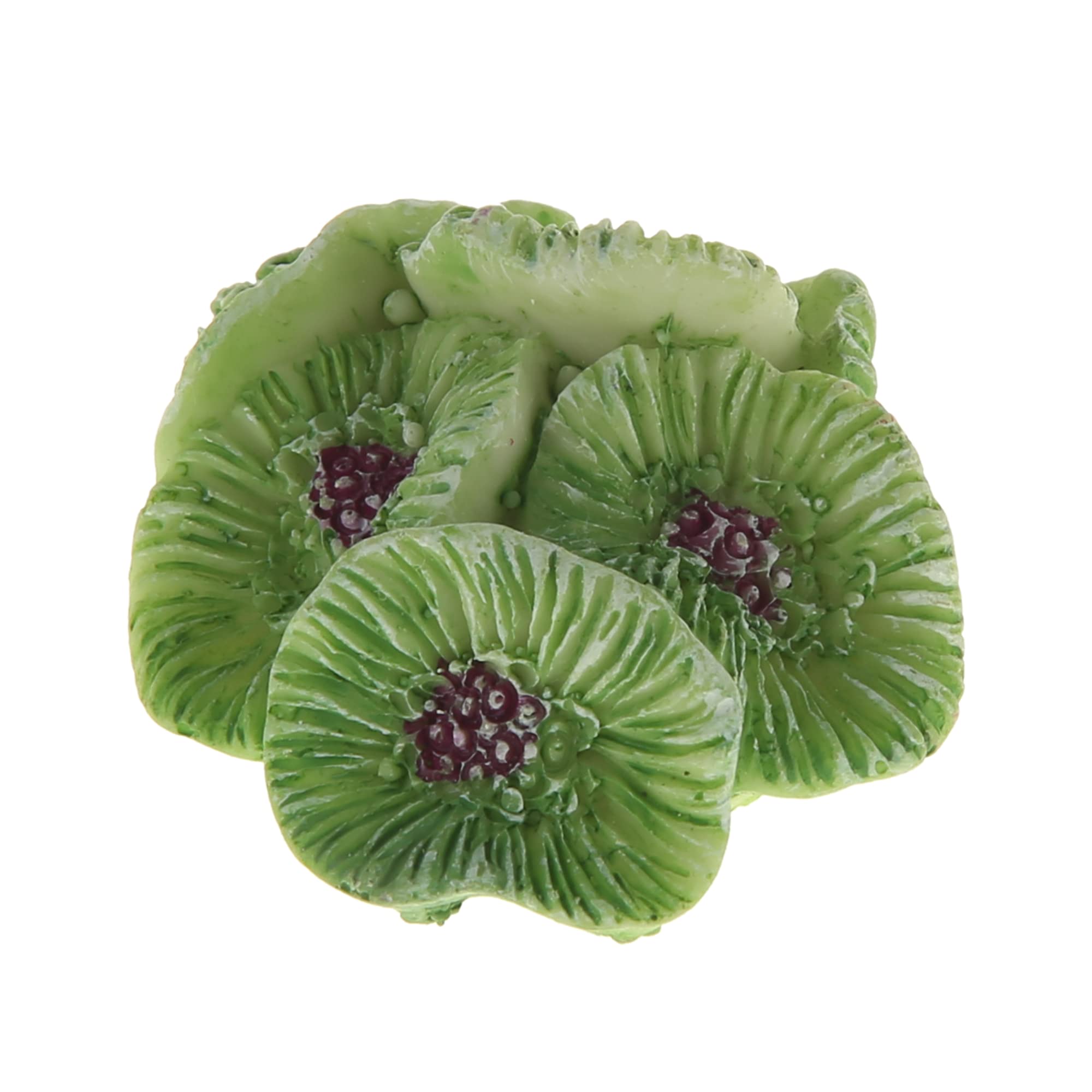 VOCOSTE Green Coral Reef Decor, Mini Faux Coral Aquarium Decor, 1.5"x0.91"