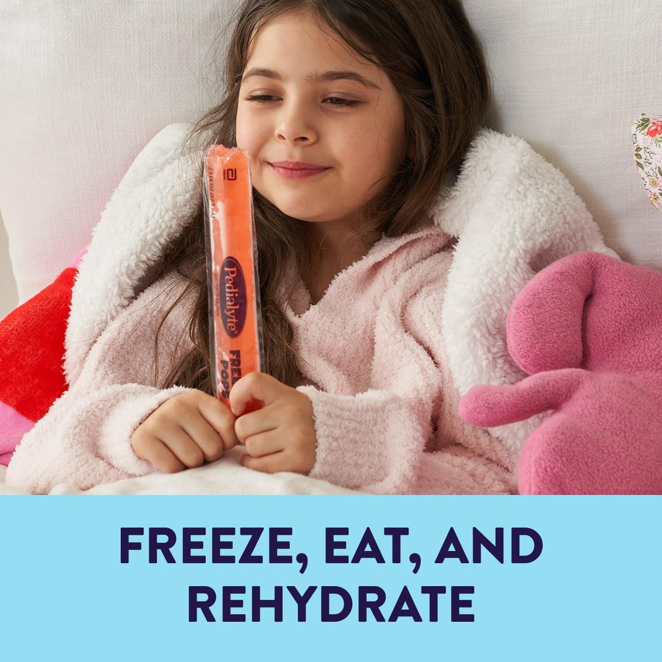 Pedialyte Electrolyte Solution Freezer Pops, Hydration Variety Pack— Grape, Blue Raspberry, Cherry, Orange, Pack of 64