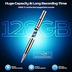 128GB Digital Voice Recorder - (4800 Hours) ZIPCIDE