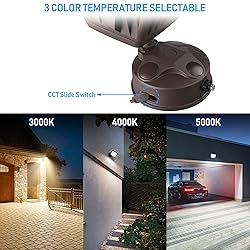 LEONLITE 3CCT LED Dusk to Dawn Security