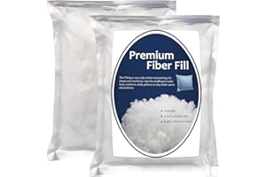 Bupete 100g/3.5oz Polyester Fiber Fill, Premium Fiber Fill Stuffing, Fluff Stuffing High Resilience Fill Fiber for Stuffed Animal Crafts, Pillow Stuffing, Cushions Stuffing