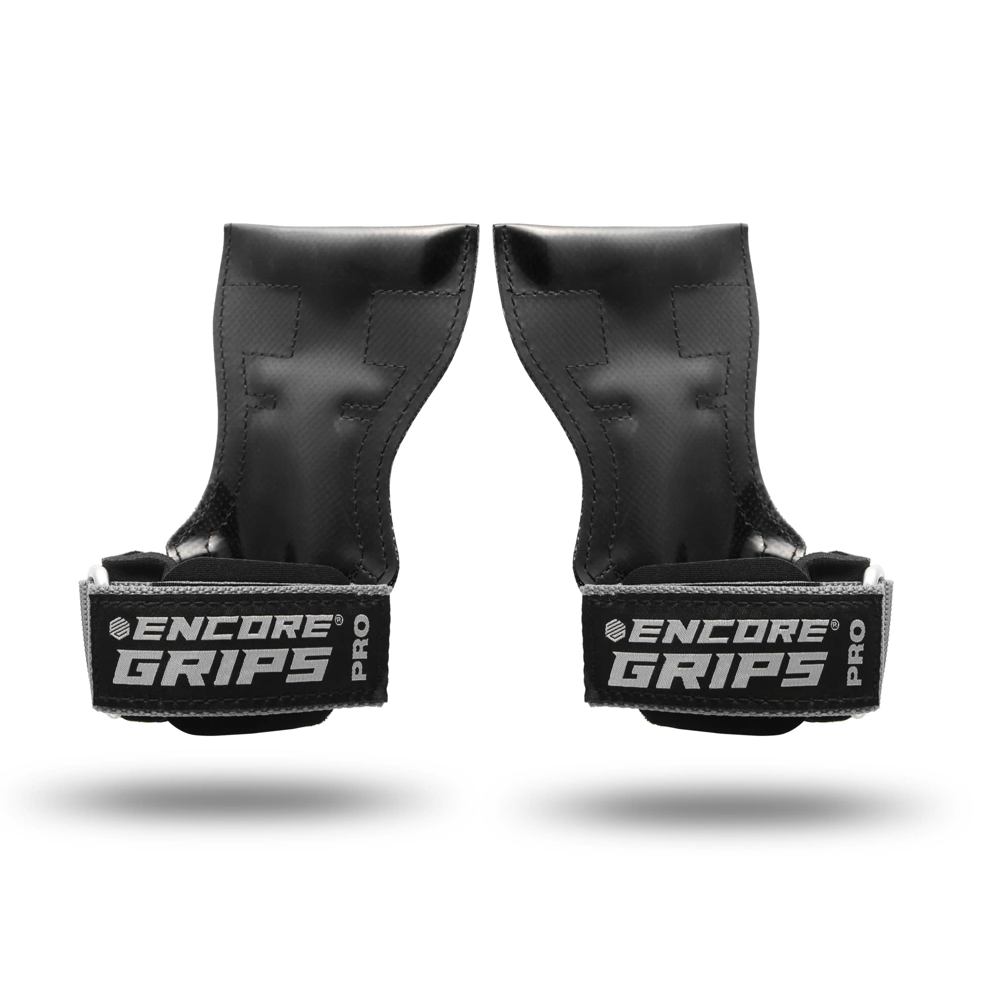 Encore Grips® Lifting Straps for Strength Training Fitness Bodybuilding Weight Lifting Weight Sports Lifting with Wrist Hand Bandage Weights Training Gloves Grips Gym Equipment (Grey, M)