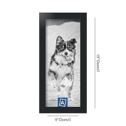 ArtToFrames 7x17 Inch Black Picture Frame, This