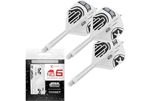 Target Darts Star Wars Storm Trooper K Flex Integrated Dart Flights & Shafts | Storm Trooper Pack of 3 K-Flex, No.2 & No.6 | Short, Intermediate & Medium Disney K-Flex Accessories