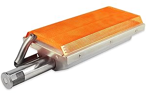 BEENDOU Ceramic Infrared Searing Burner for Blaze Grills, BLZ-IRN 14,000 BTU Stainless Steel Grill Burner,Upgrade Accessory Part Replaces 16" Left Side Burner of Blaze Gas Grills