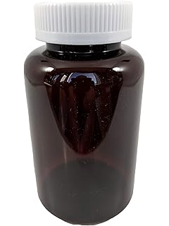 Amber PET Packer Bottle with Child Resistant Lid 10 oz,13oz &16oz for Storing Supplements, Herbs, Capsules and More…